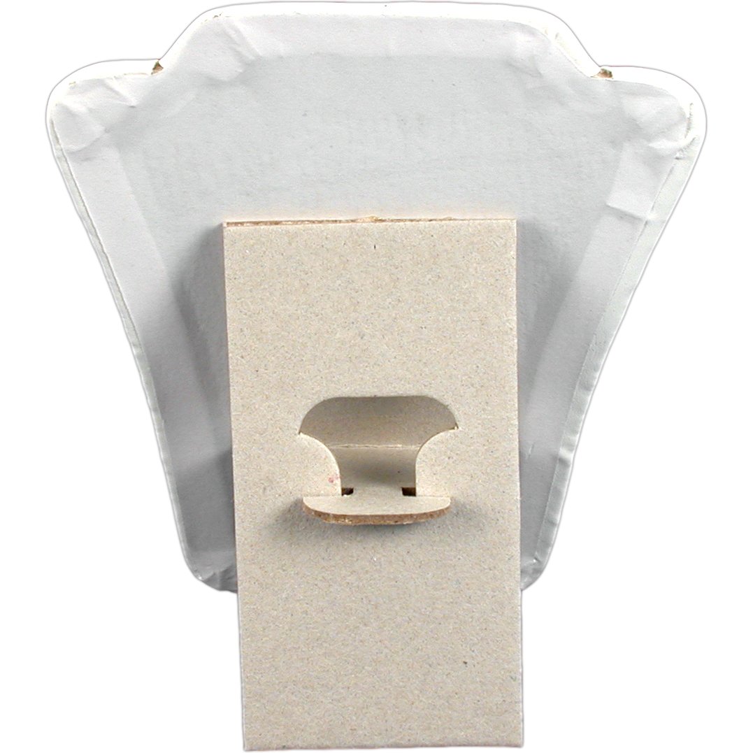 6 White Leather Chain Necklace Easel Jewelry Displays
