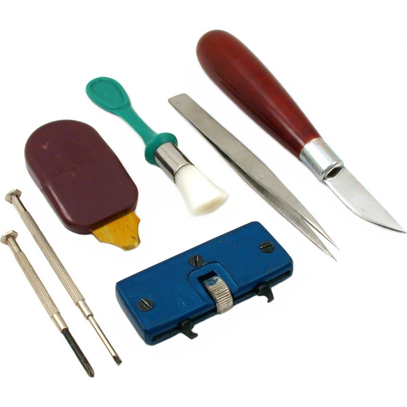 8 Watch Battery Case Knife Opener Wrench Tweezers Tool