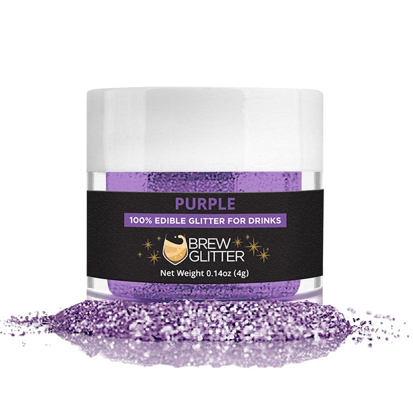 Purple Edible Glitter for Drinks 100 Edible Glitter for drinks