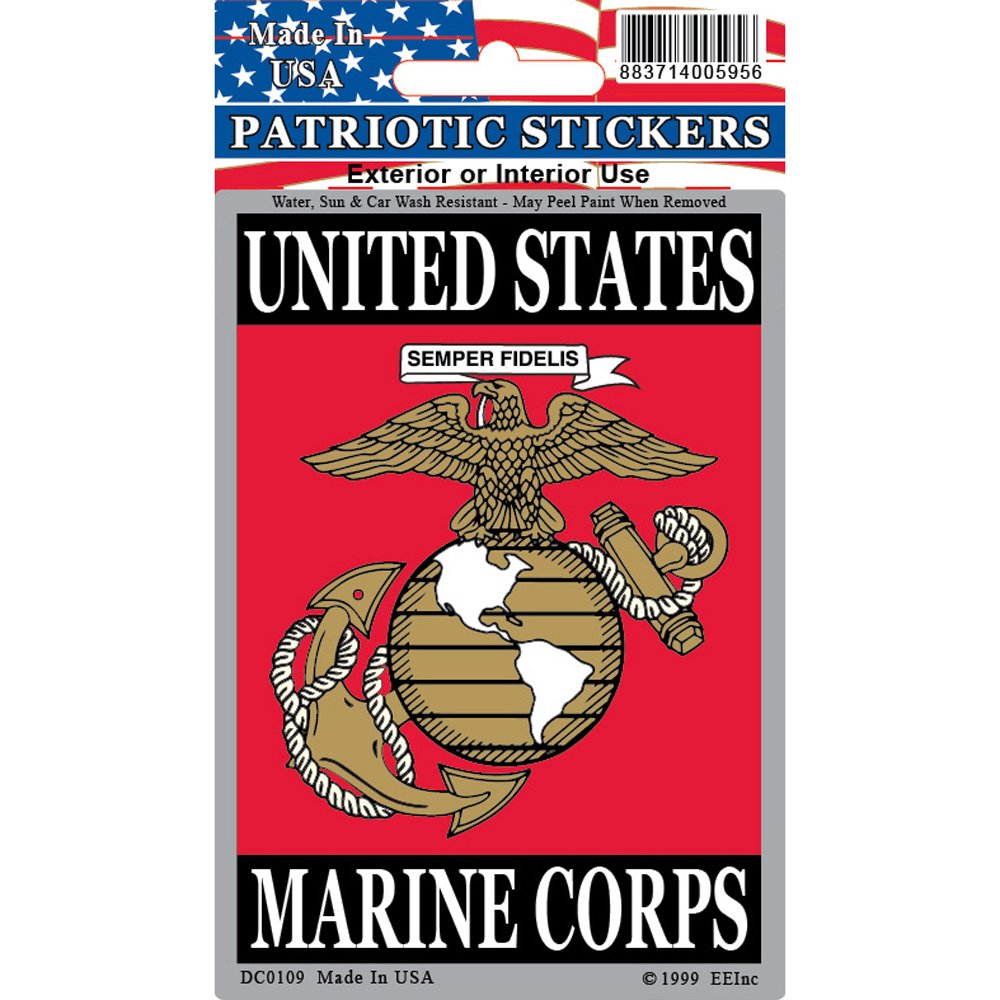 United States Marine Corps Sticker 2-3/4&#x22;X4&#x22;
