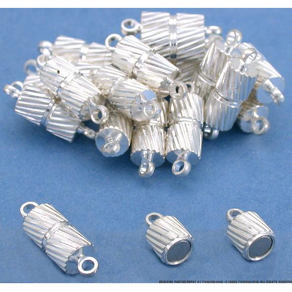 20 Silver Plated Barrel Clasps Jewelry 15mm Michaels