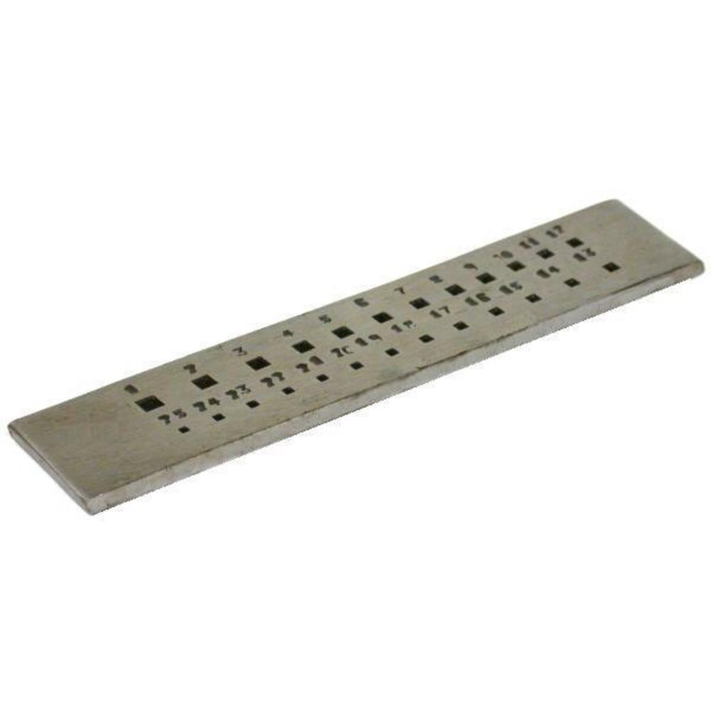 Square 25 Hole Drawplate 6&#x22; Jewelers Metal Wire Shaping Forming  Tools