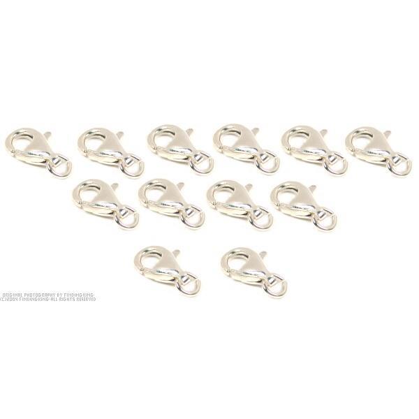 12 Sterling Silver Clasp Lobster Claw Jewelry Part 11mm