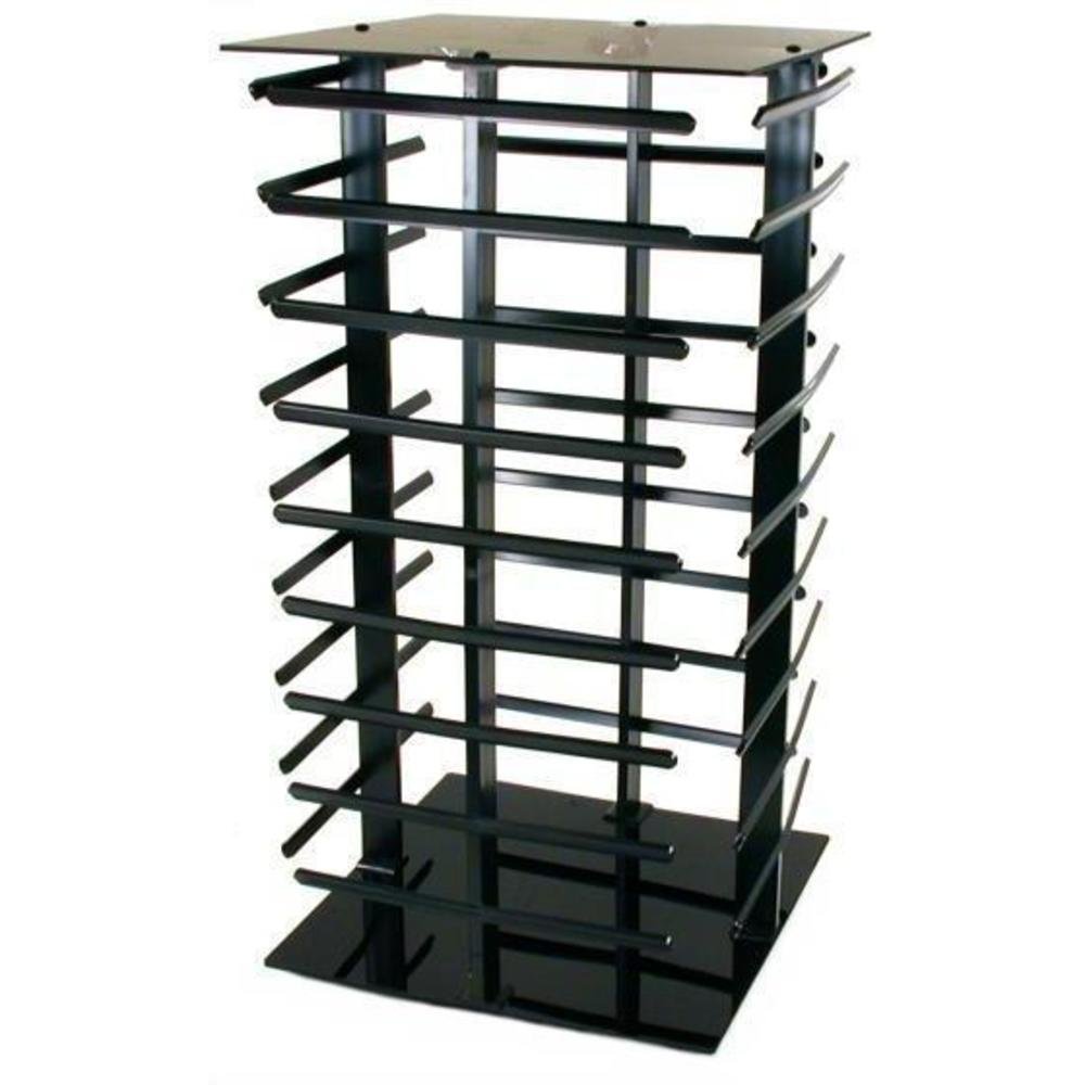 2 Revolving Rotating Earring Counter Displays Stand 4 Sided Black Kit 2 Pcs