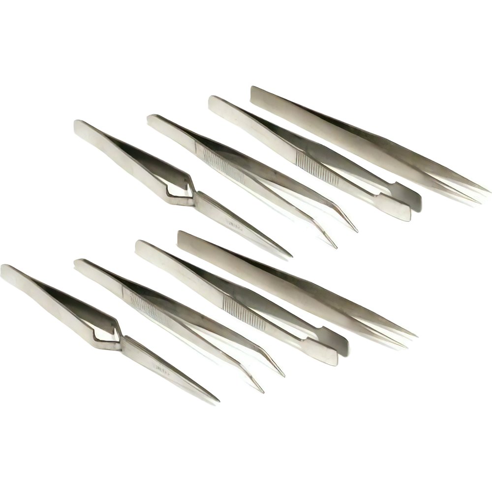 8 Tweezers Beading Soldering Lock Tweezer Set Tool