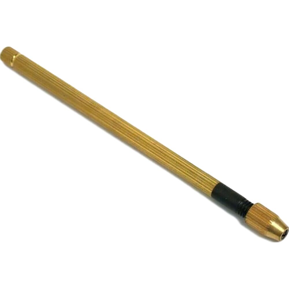 Brass Handle, Pin Vise, 3-1/8&#x22; OAL, 0 to .028&#x22; Capacity