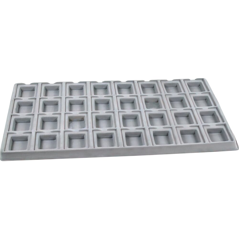 3 Gray 32 Slot Puff Earring Cards Showcase Display Tray Inserts