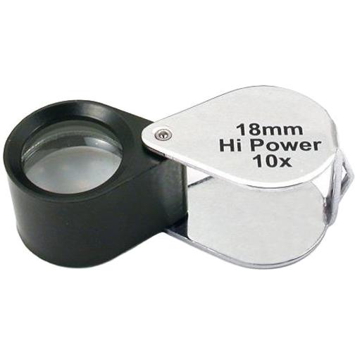 10X 18mm ROUND LOUPE Black & Chrome Lamps & Magnifiers Michaels