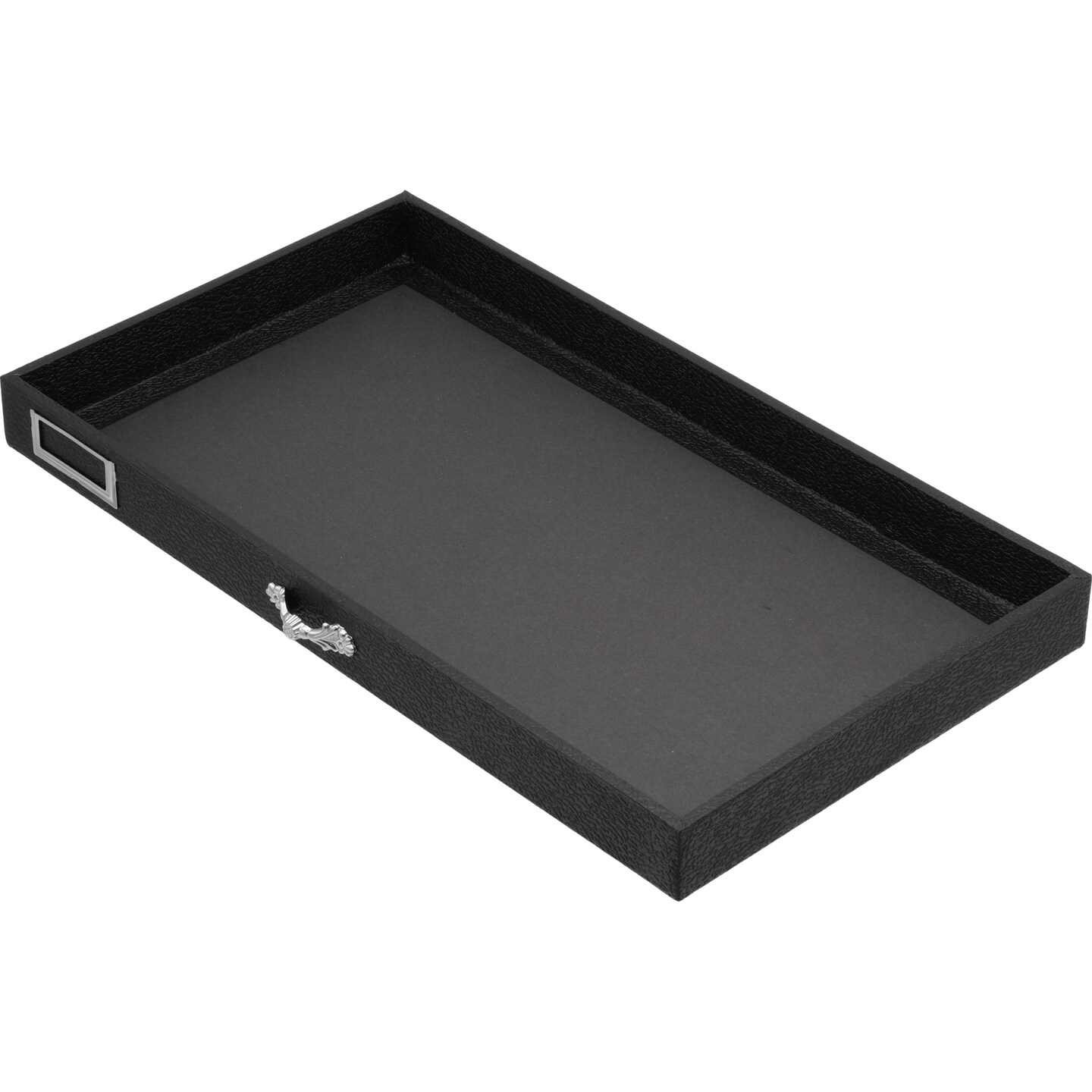 Black FindingKing 5-Drawer Jewelry Storage Case w/ 5 Black 8-slot Plastic Trays