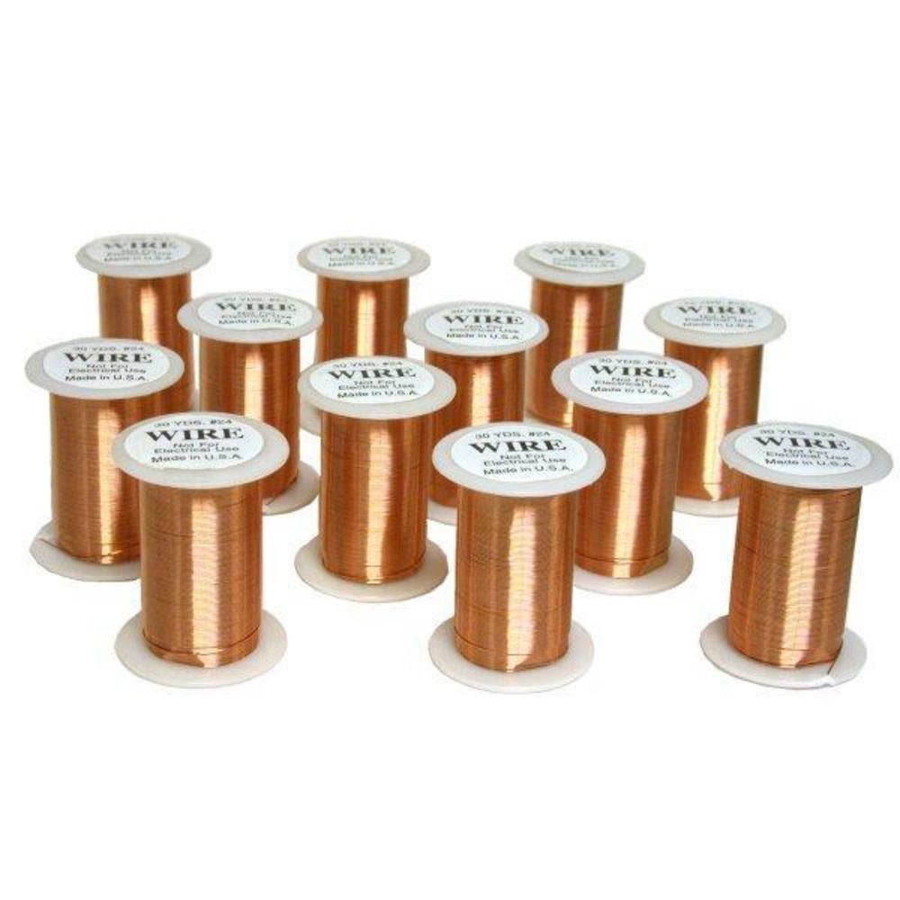 12 Spools Copper Plated Beading Wire 360 Yards Stringing Wire Michaels