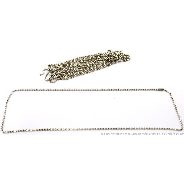 Bead Chains Nickel Plated 24&#x22; 6Pcs