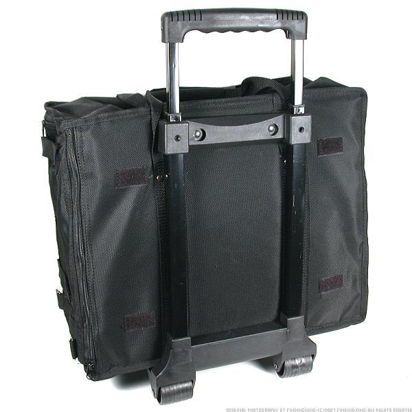 Jewelry Display Black Carrying Case w/ Wheels &#x26; Handle