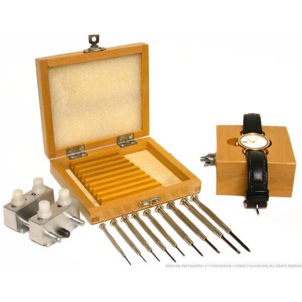 9 Watch Screwdrivers &#x26; 2 Case Holder Tools