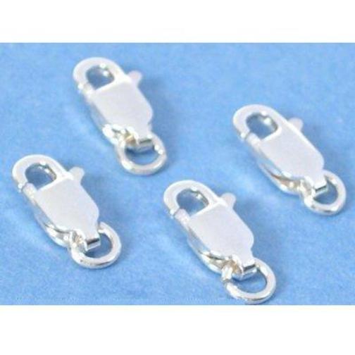 4 Sterling Silver Lobster Claw Clasps Jewelry Findings