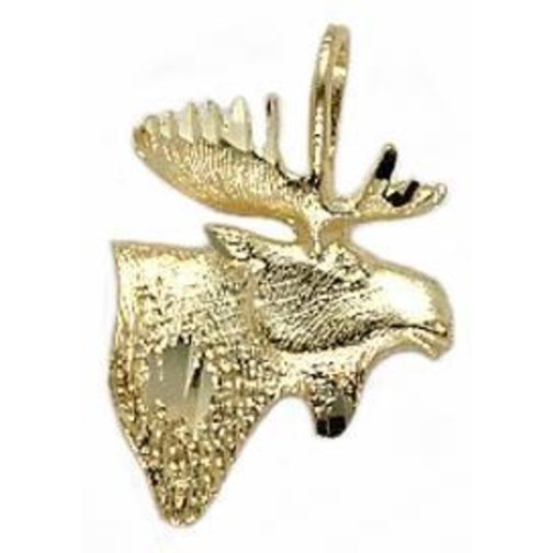 14K Gold MOOSE HEAD