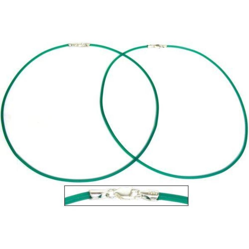 Rubber Cord Necklaces Green 16" 2Pcs Michaels