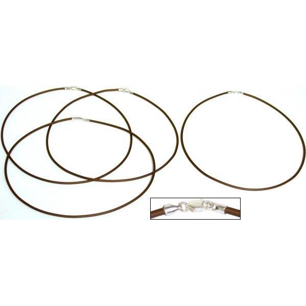 Rubber Cord Necklaces Brown 16" 4Pcs Michaels