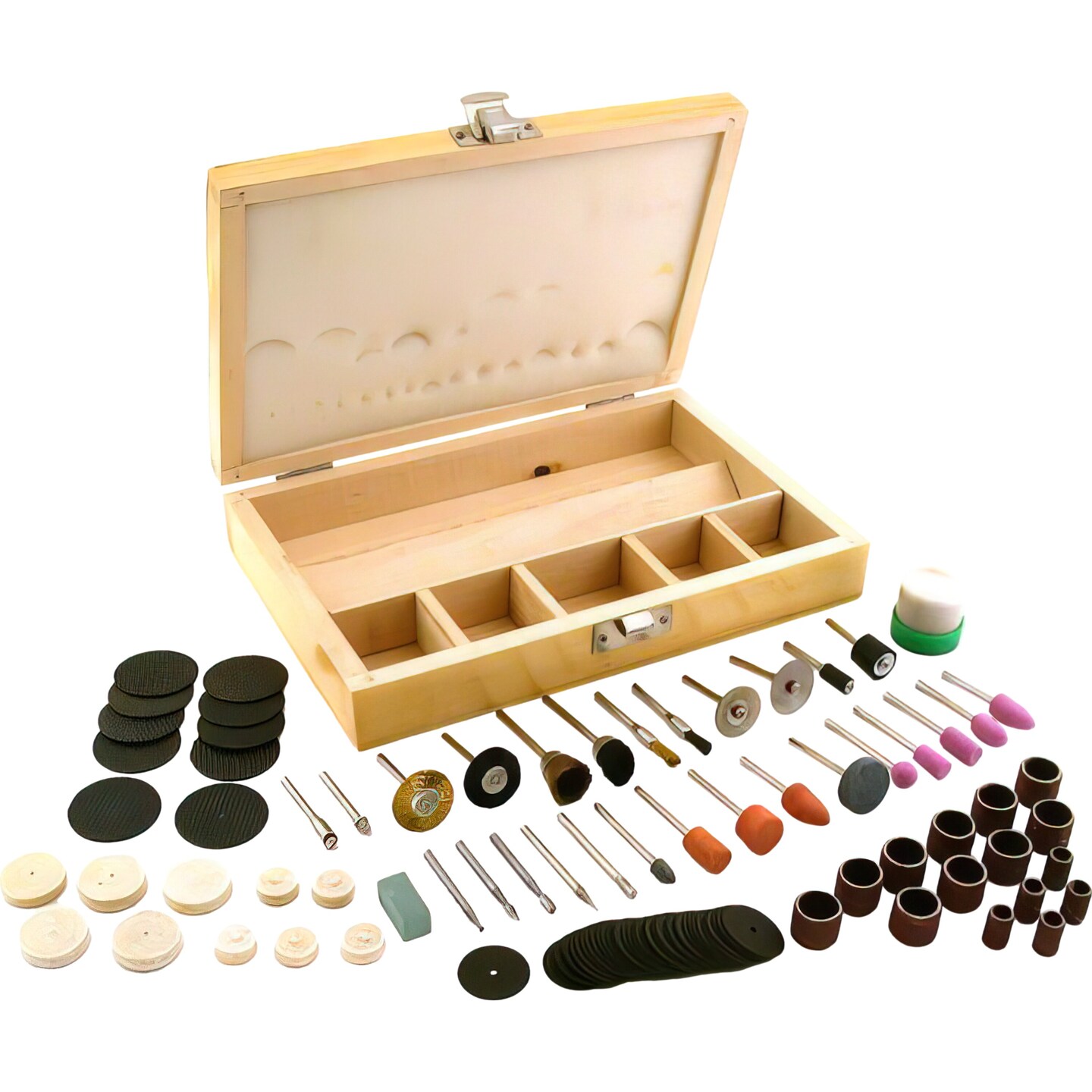 1/8 Rotary Tool Accessory Bit Set Hobby Craft Jewelers Tools 100Pcs
