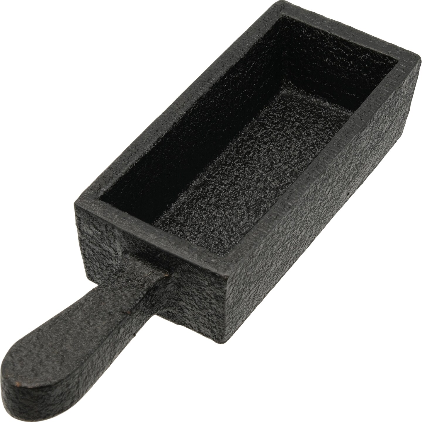 10 oz Cast Iron Loaf Bar Ingot Mold w/ Handle Melting Gold Silver Copper Scrap