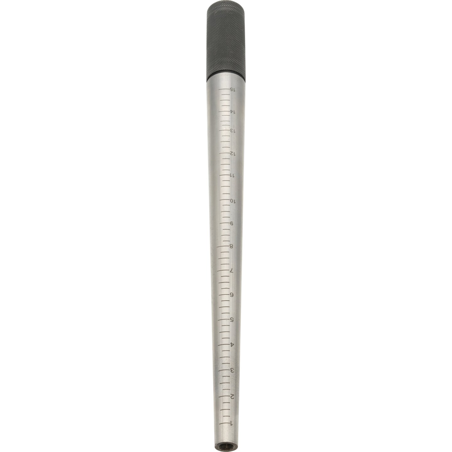 JSP Ring Mandrel Steel, Marked 1-15, Ungrooved, Plain Steel Handle