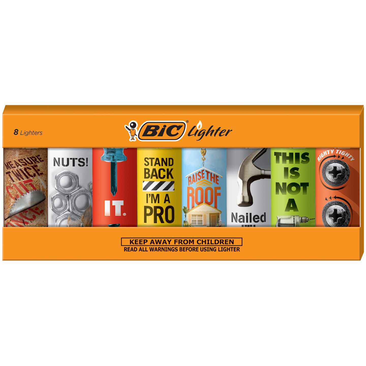 BIC Special Edition Lighter, Various Designs, 8-Count Pack