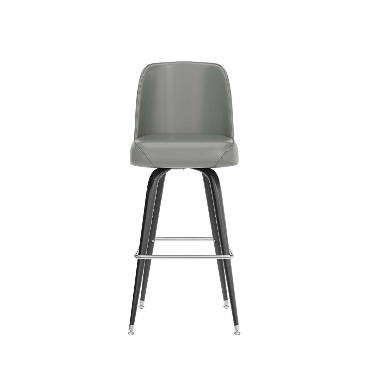 Emma and Oliver Metal Barstool with Swivel Bucket Seat