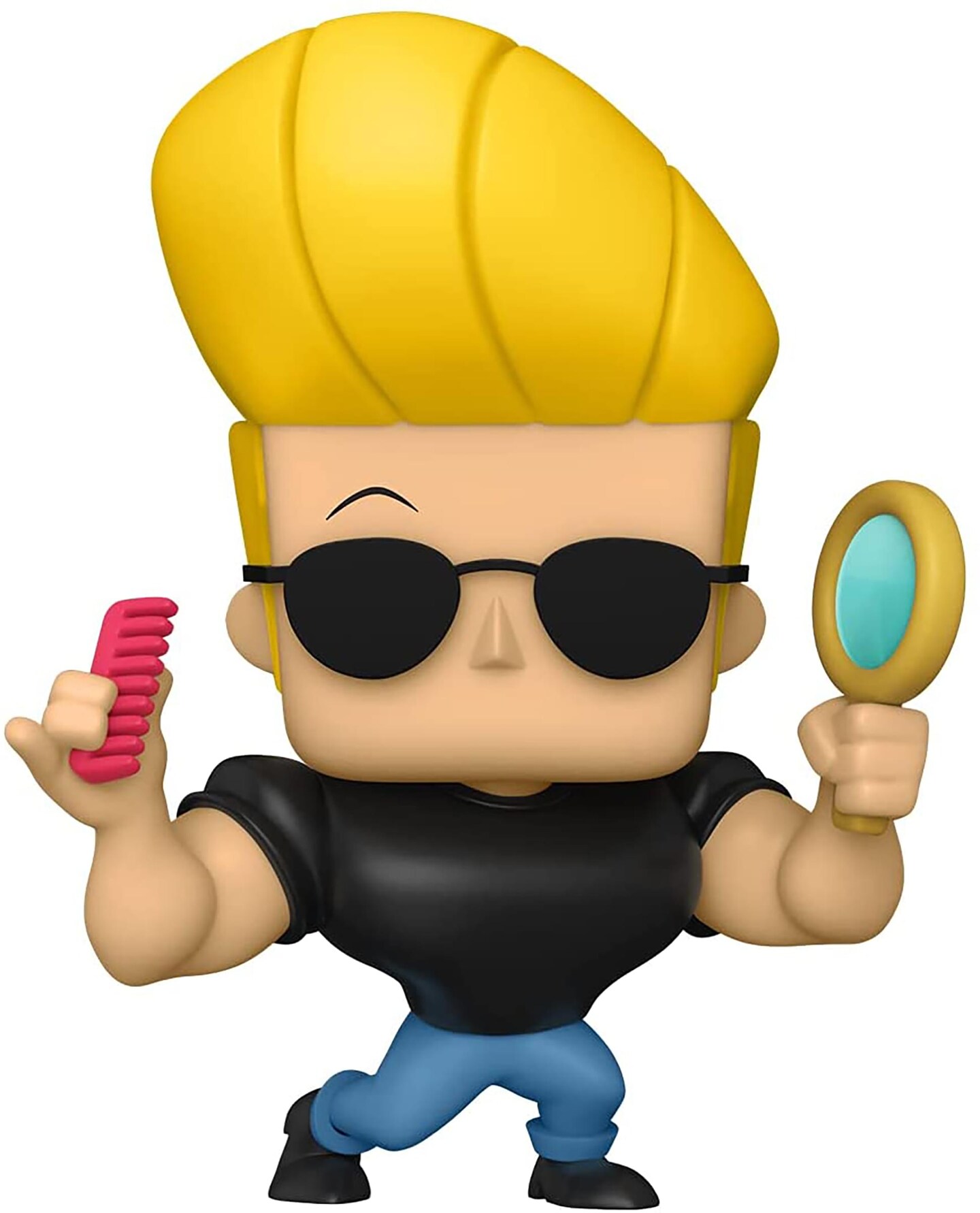 Johnny Bravo Funko POP Vinyl Figure | Johnny w/ Mirror &#x26; Comb