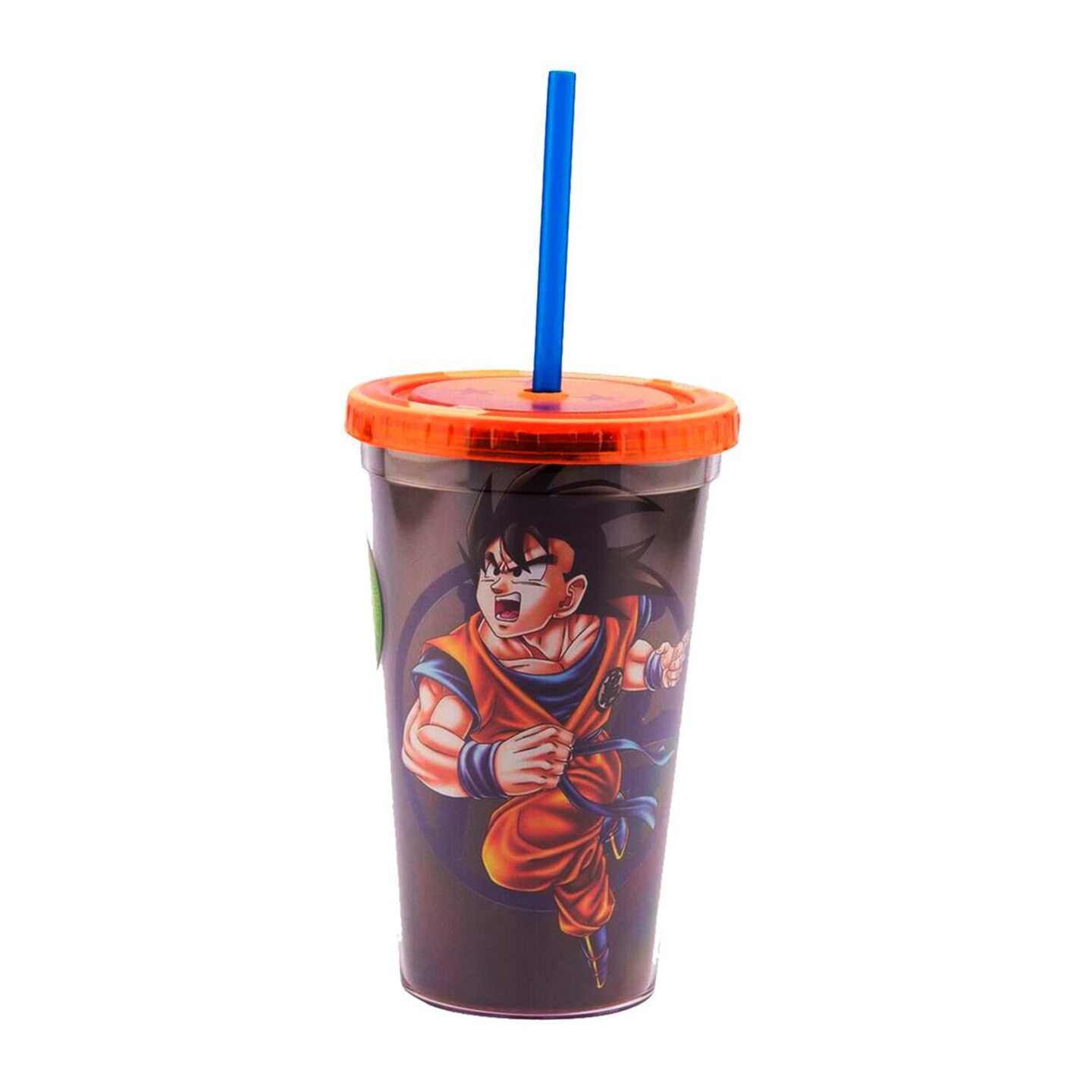 Dragon Ball Z Goku 16oz Carnival Cup with Lid and Straw