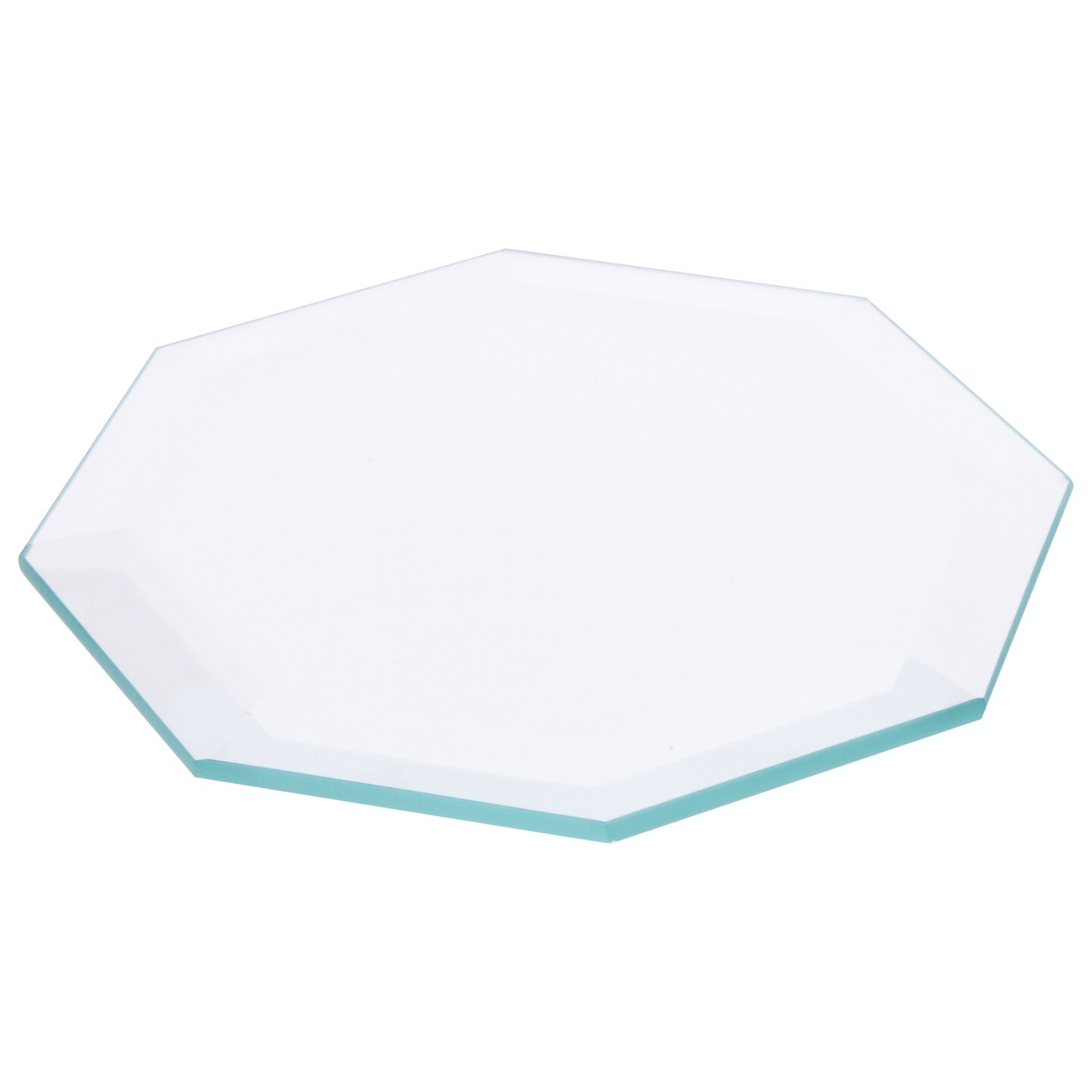 Plymor Octagon 5mm Beveled Clear Glass, 4 inch x 4 inch