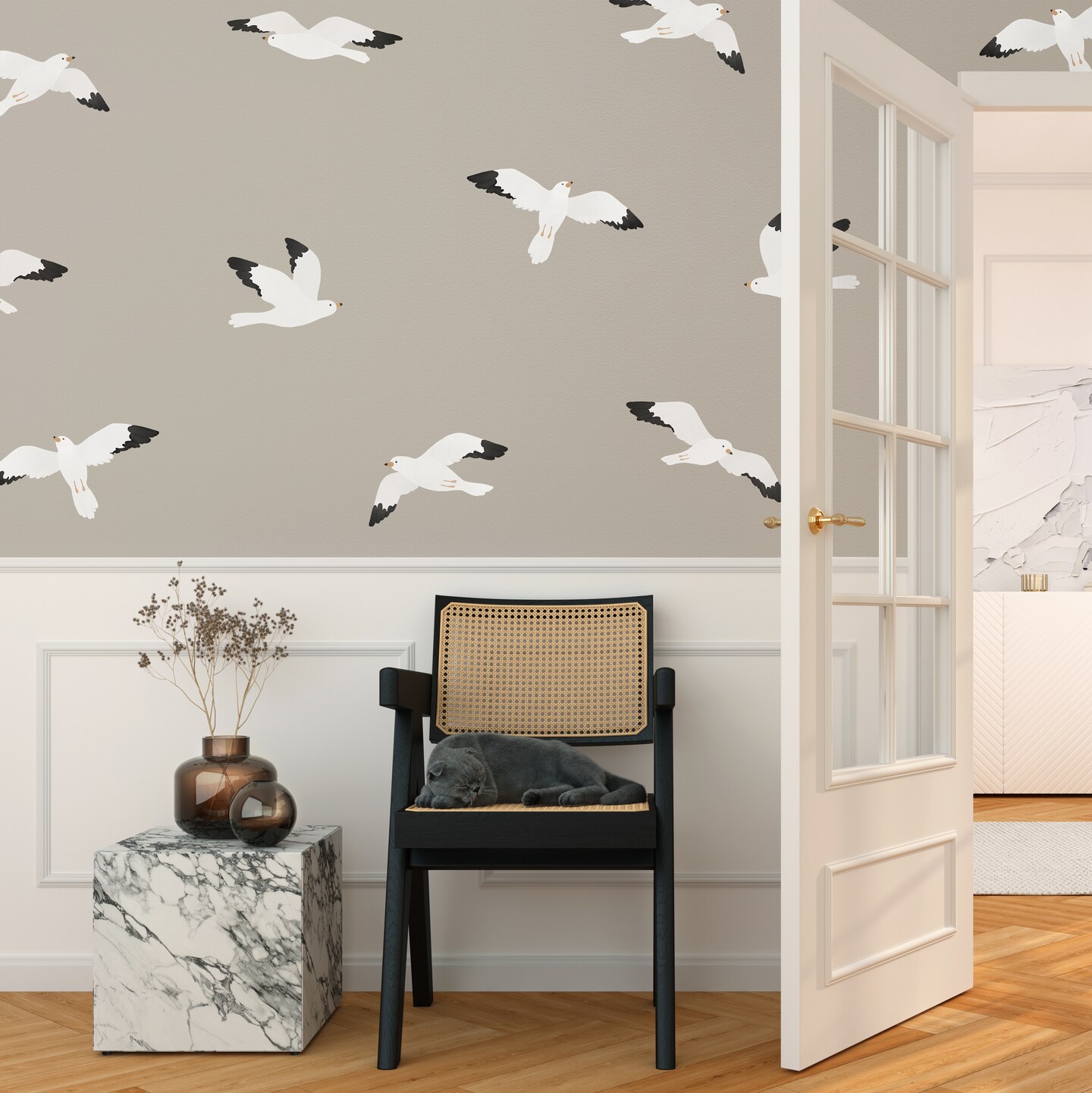 Seagull Wall Decals Nursery Decor, Watercolor Bird Wall Art, Kids Room Wall Decal, Reusable and Removable Wall Stickers MakerPlace by Michaels