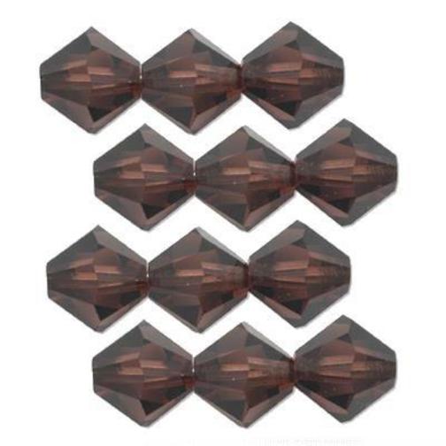 12 Burgundy Swarovski Crystal Bicone Beads 5301 4mm New