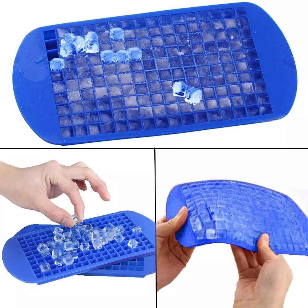 Kitcheniva 2 Pcs Ice Cube Maker Mold 160 Grids