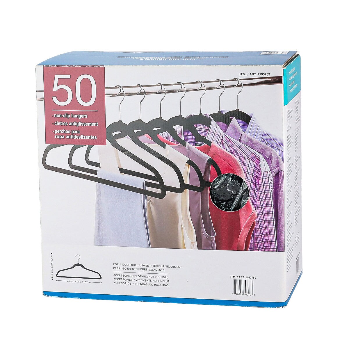 Flocked authentic Hangers - Two 50-packs