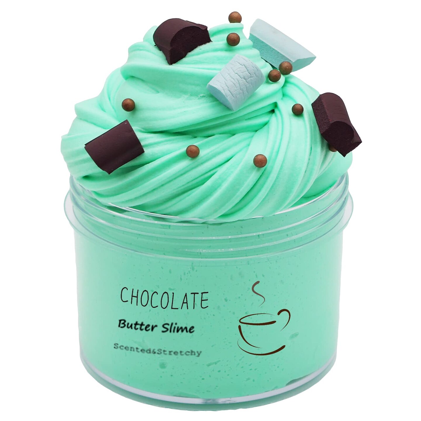 Chocolate Slime, Scented and Stretchy Clay Sludge Toy, Party Favors, Prize, School Education, Birthday Gifts for Kids Girls Boys (200ml)