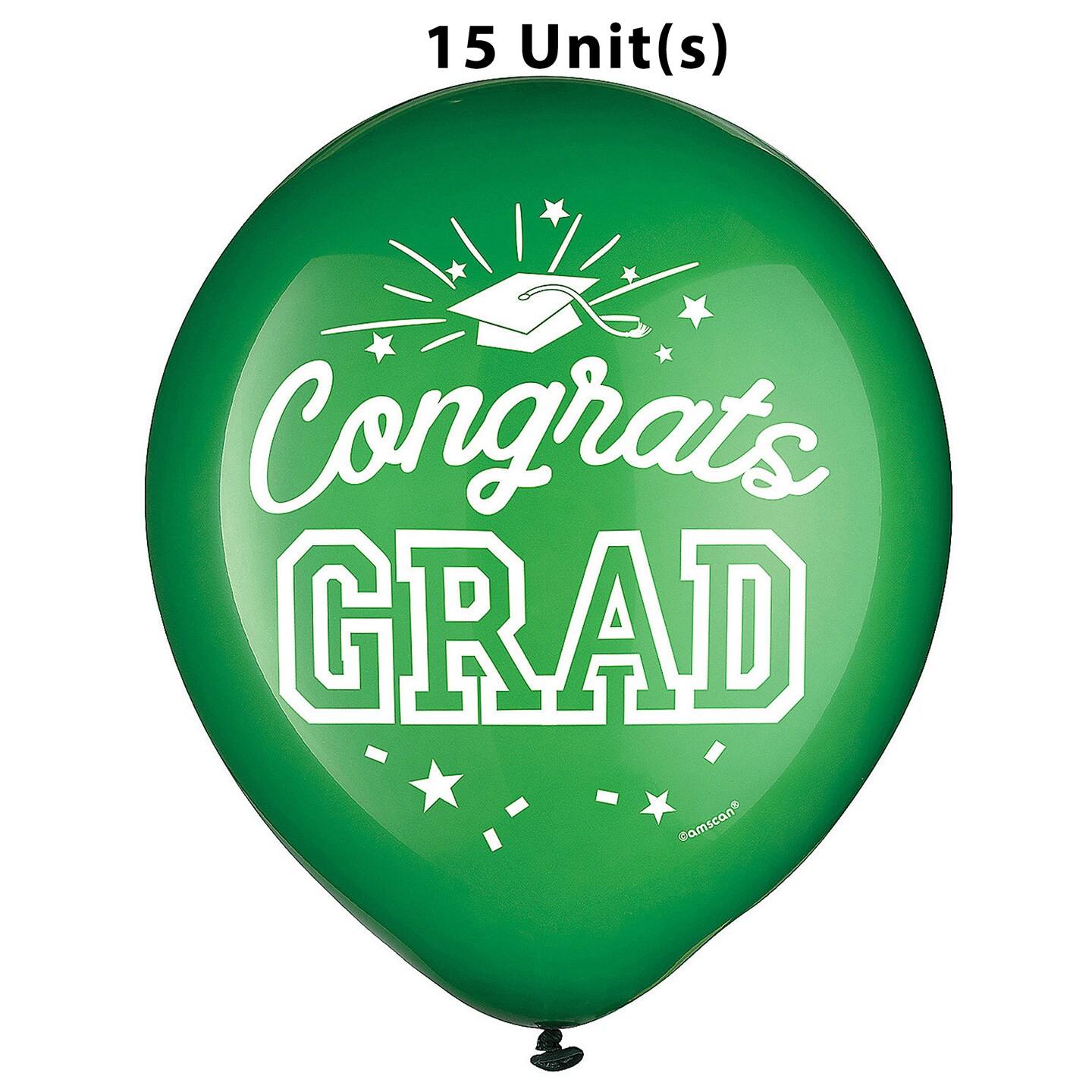 Yellow Congrats Grad 12" Latex Balloons - 15 Pc.