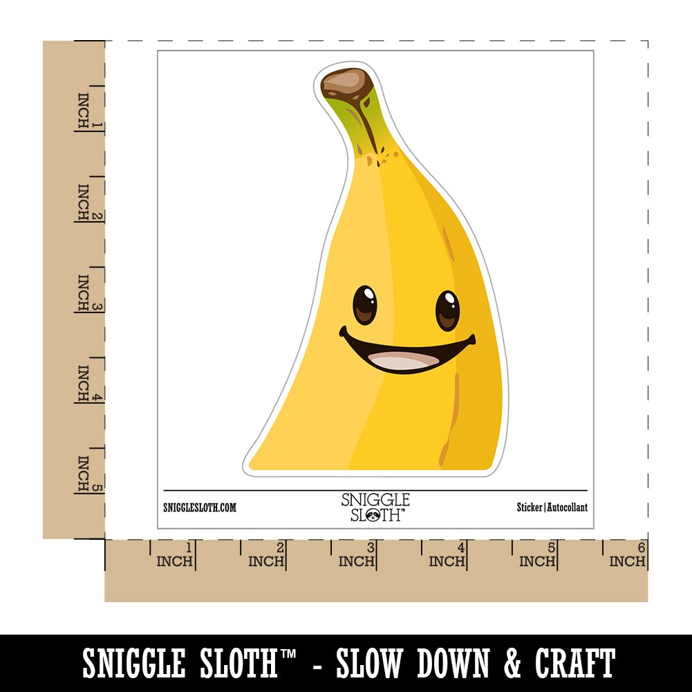 Happy Peeking Pocket Banana Waterproof Vinyl Phone Tablet Laptop Water Bottle Sticker Set 5 1211