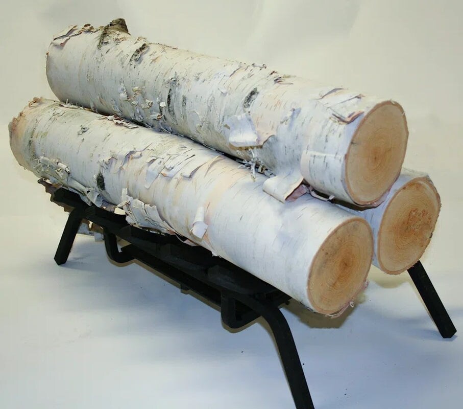 Wilson Misbah Large Birch Fireplace Logs (3.5&#x22; - 5.5&#x22; Diameter X 15.5-17.5&#x22; Long)