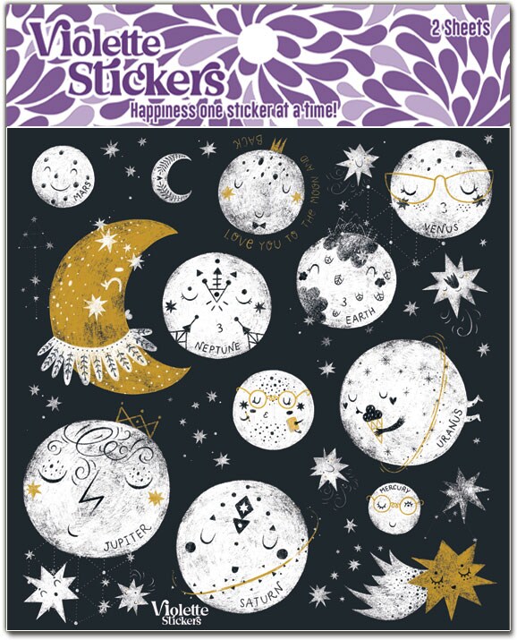 Planet Sky Stickers - 3 Packages
