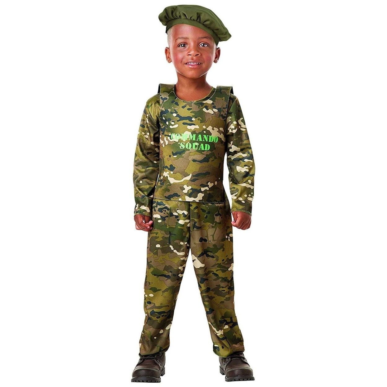 Seasons Military Army Commando Boys size 2-4 T Soldier Strong Camo Costume Jumpsuit