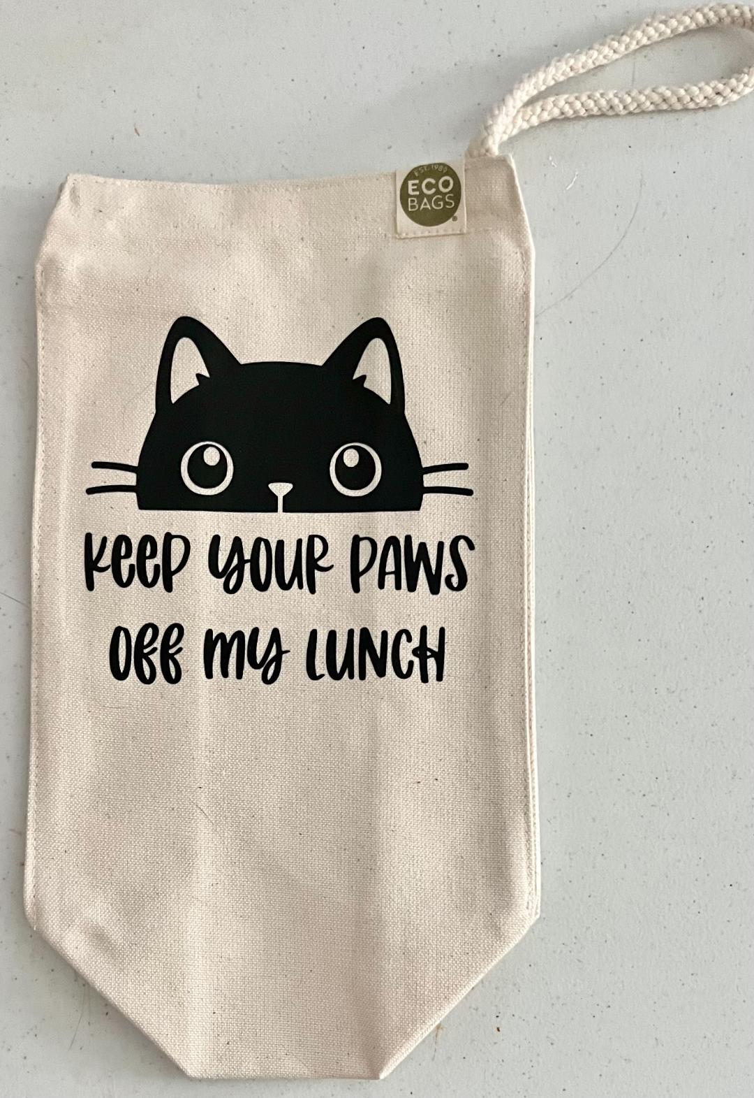 Keep Your Paws Off My Lunch Organic Cotton Lunch Bag MakerPlace by Michaels