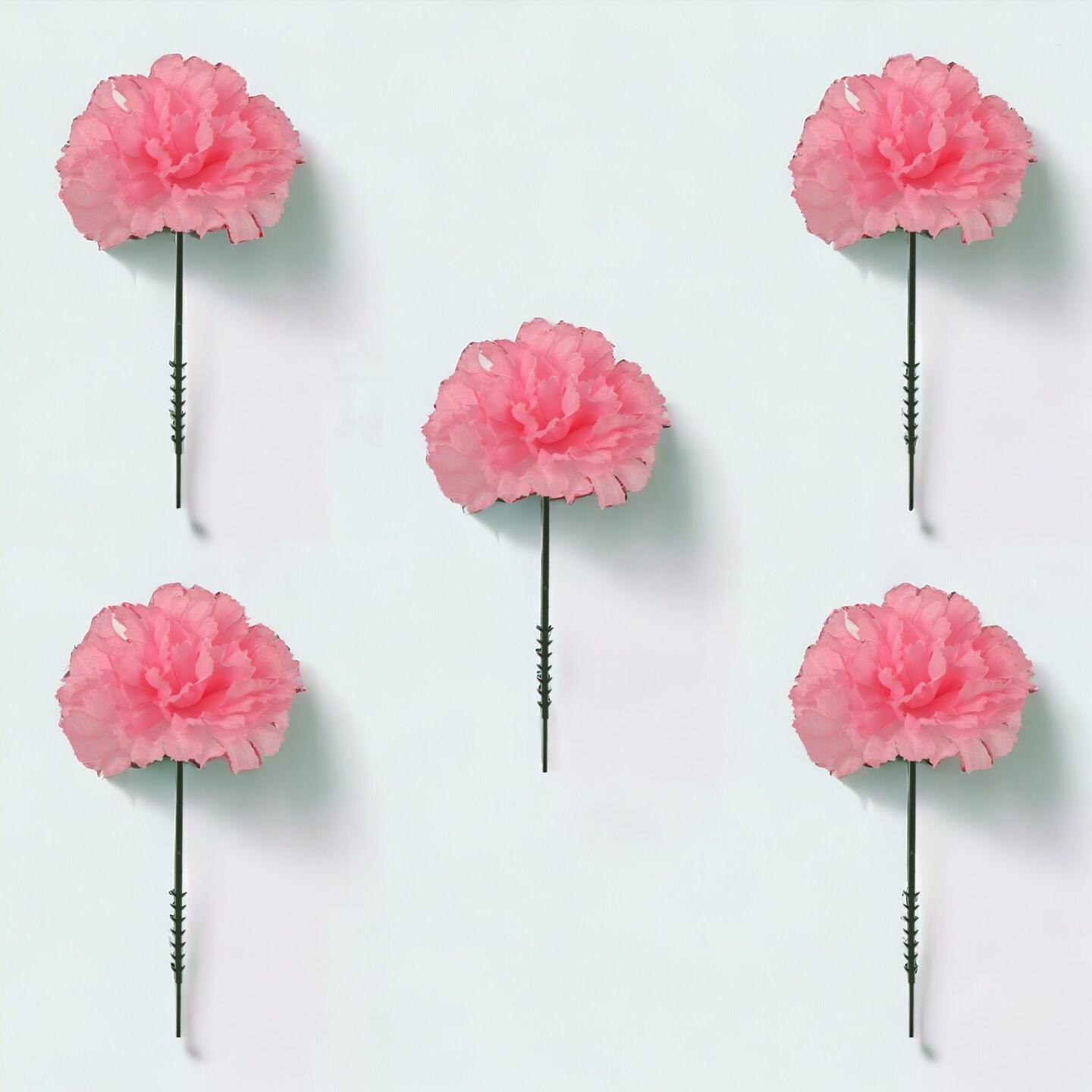 200-Pack: Pink Carnation Picks, 5" Stems, 3.5" Wide, Floral Home by Artificial Flowers
