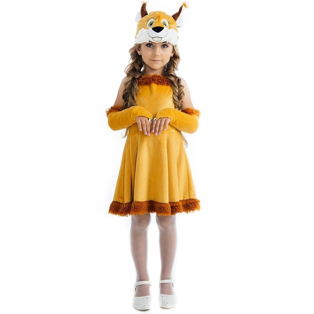 5 O&#x27;Reet Squirrel Chipmunk Girls size XS 2/4 Plush Costume Tailed Dress Headpiece 5 OReet