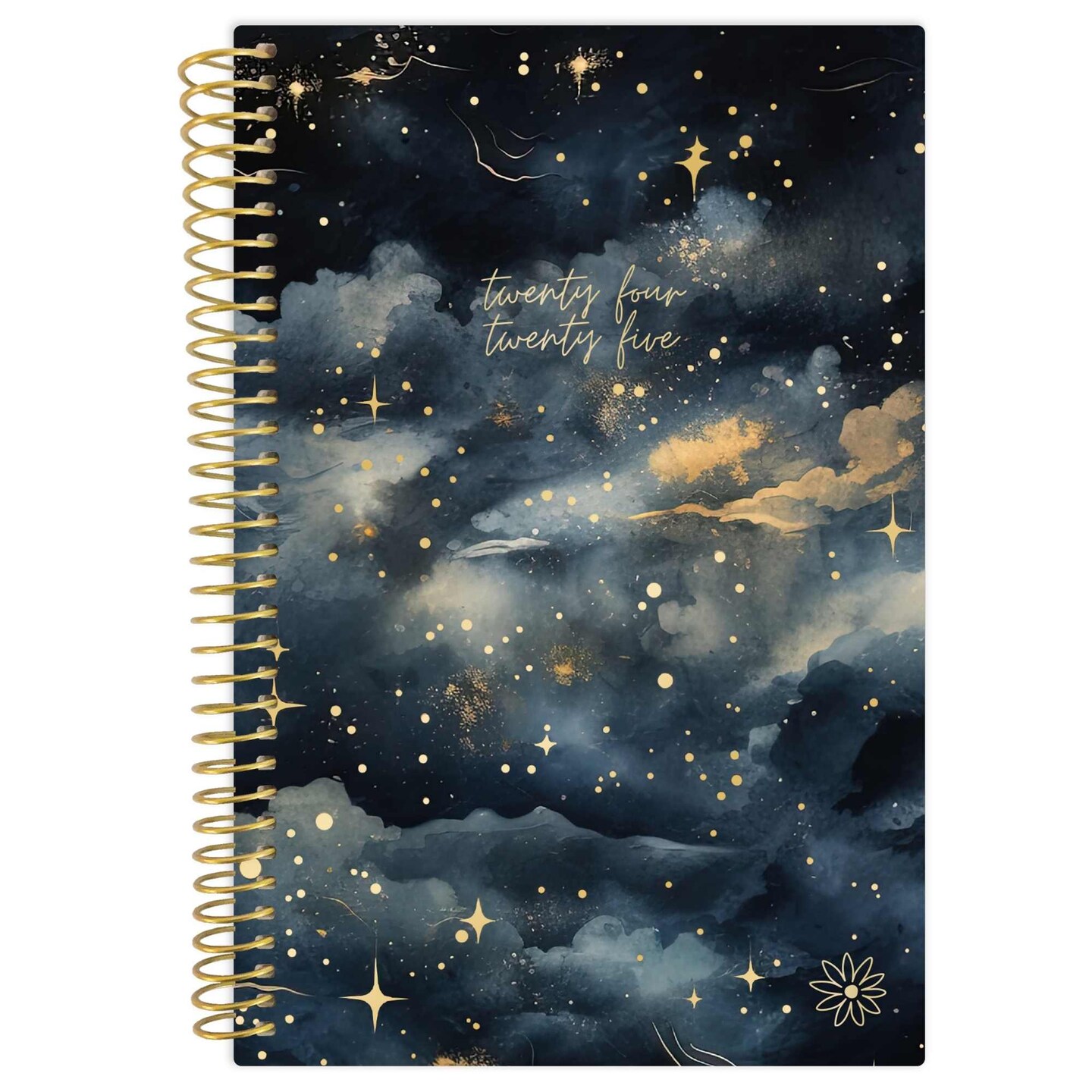 bloom daily planners 2024-25 Soft Cover Planner, 4&#x22; x 6&#x22;, Midnight Sky