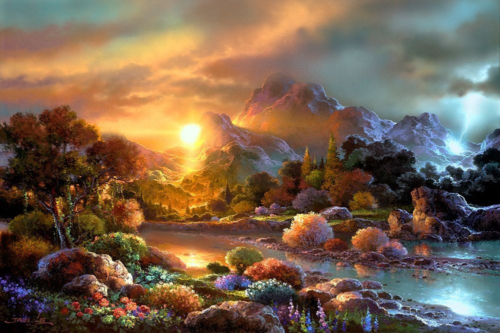 Sunset Creek by James Lee - Item # VARPDX70519