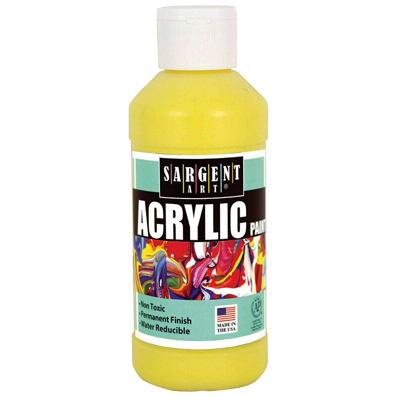 Acrylic Paint, Yellow, 8 Oz. Michaels