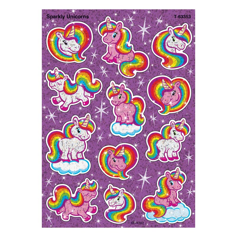 Sparkly Unicorns Sparkle Stickers&#xAE;, 24 Count