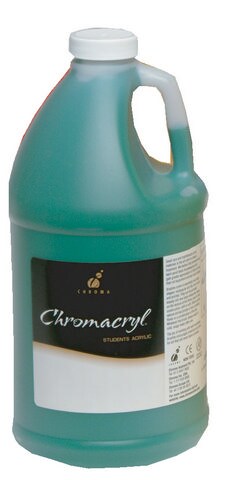 CHROMACRYL ACRYLIC COLOR 1/2 GALLON GREEN DEEP