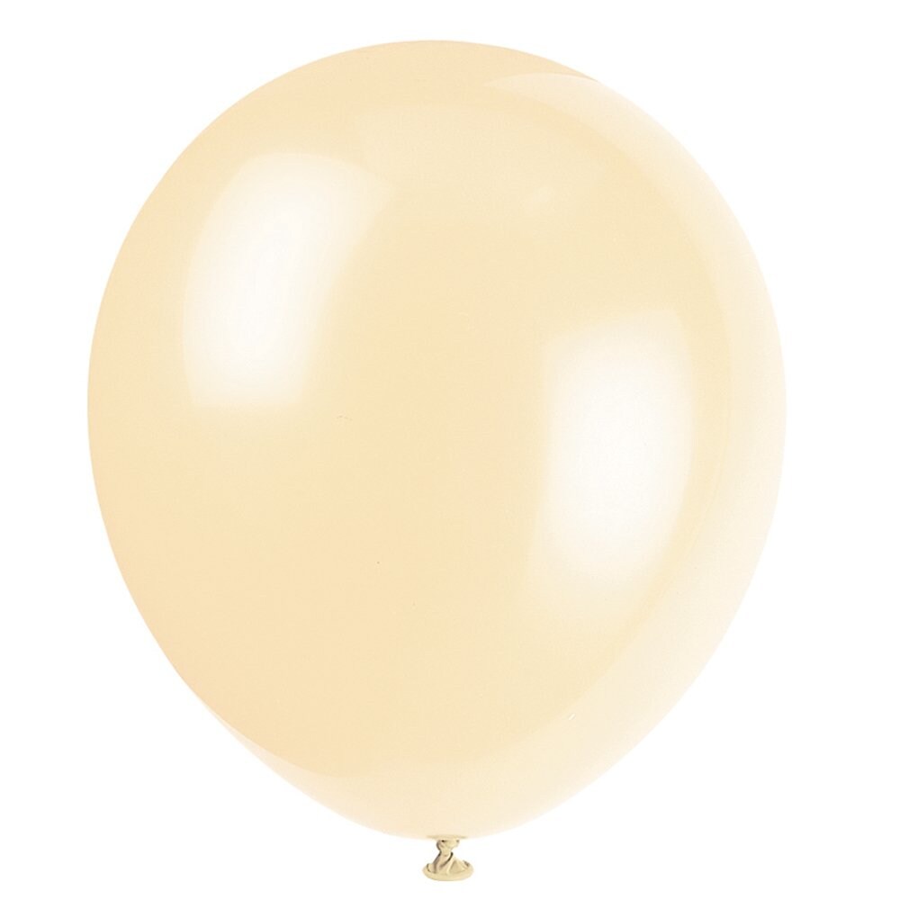 12&#x22; Ivory Balloons 10 Count