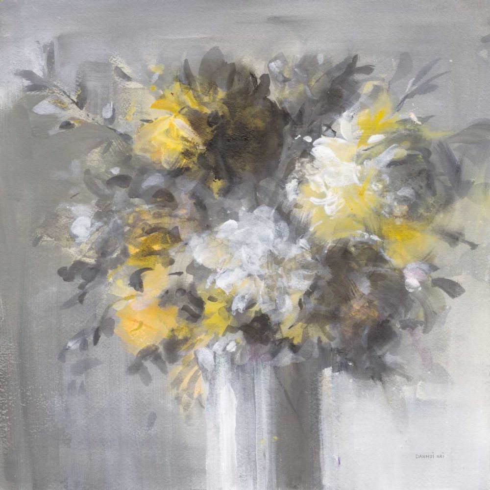 Weekend Bouquet Yellow Gray by Danhui Nai - Item # VARPDX68684