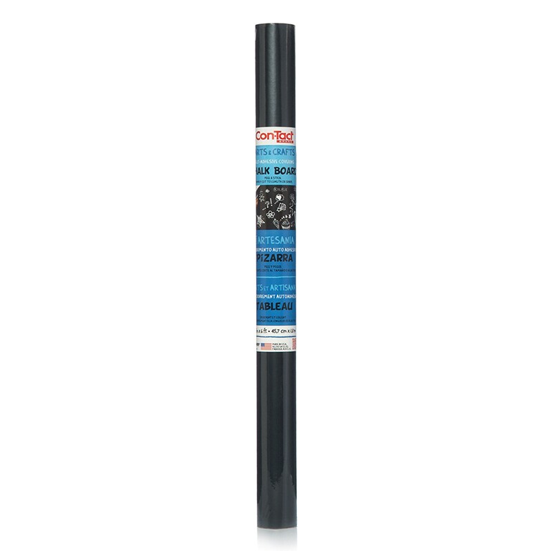 Chalkboard Adhesive Roll, 18&#x22; x 6&#x27;